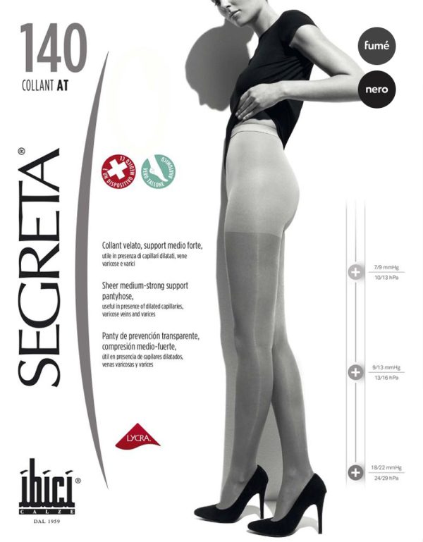 SEGRETA 140 DEN Medium-Strong Support Compression Tights