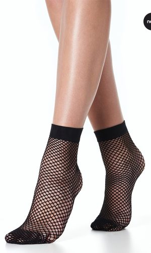IBICI OMERO RETE Large Fishnet Fashion Ankle Socks