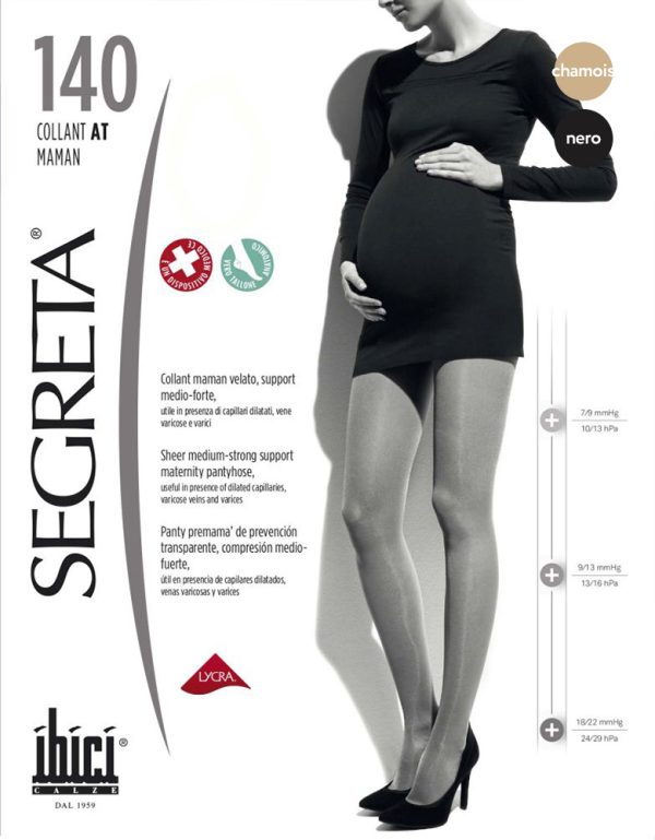 SEGRETA Maman 140 DEN Pregnancy Compression Tights