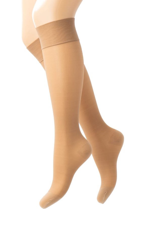 SEGRETA 70 DEN Medium Support Compression Knee High Socks