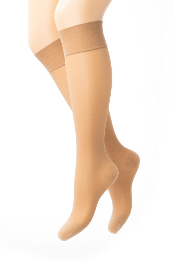 SEGRETA 70 DEN Medium Support Compression Knee High Socks