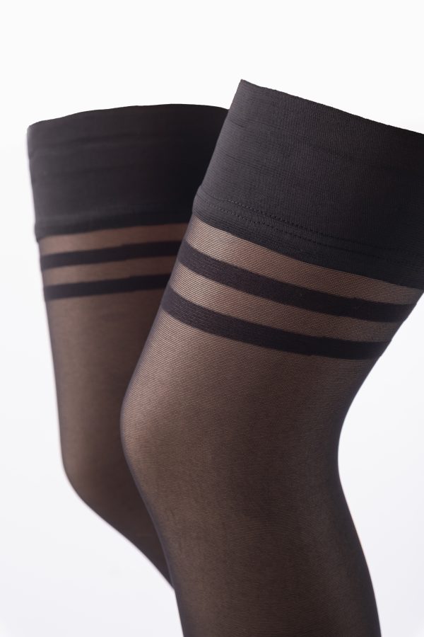 SEGRETA Silhouette Derm® 120 DEN Medium Support Compression Hold Ups