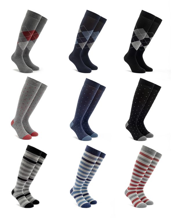 Ibichi Repomen Medium Support Compression Fashion Mens Socks